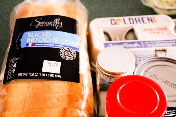 close up of brioche bread