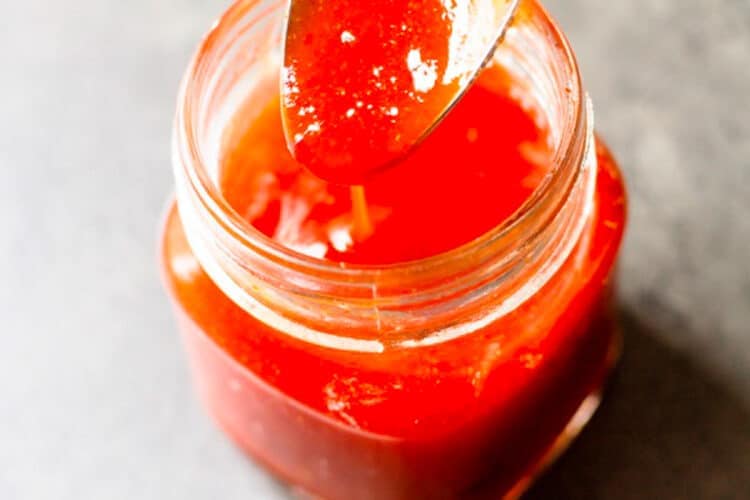 Easy Sriracha Sweet Chili Sauce On Ty's Plate