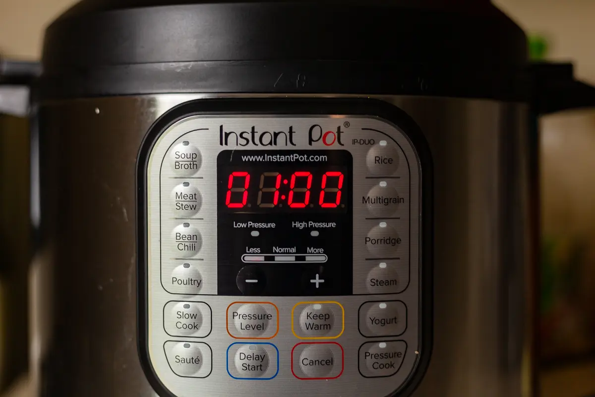 pressure cooker with timer