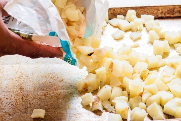 diced potatoes