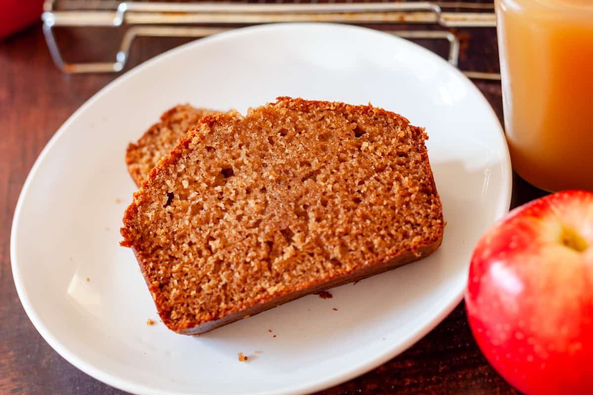 Cinnamon Apple Cider Bread On Ty's Plate