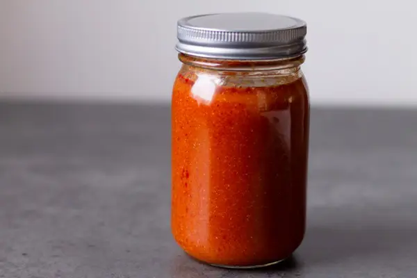 a jar of buffalo sauce