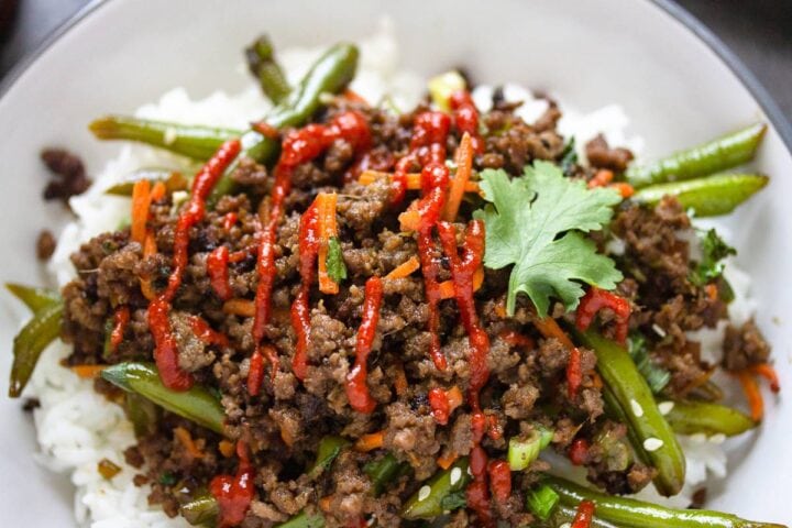Asian-Inspired Beef Bowl - On Ty's Plate