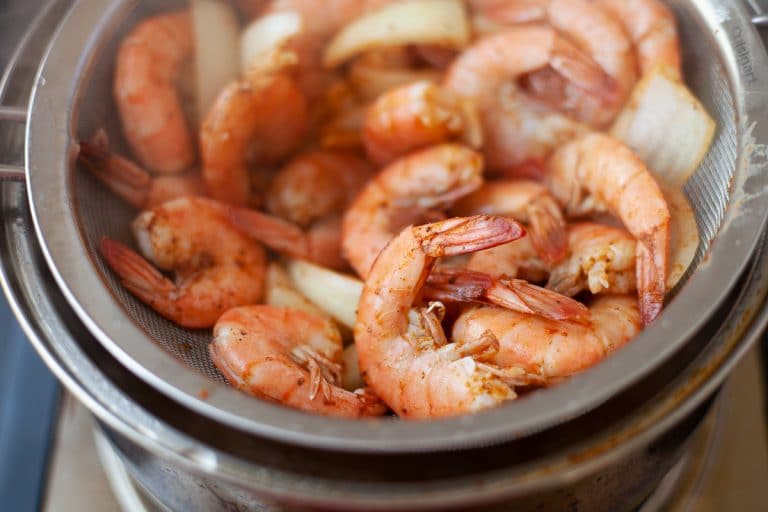 MarylandStyle Steamed Shrimp with Old Bay Butter On Ty's Plate