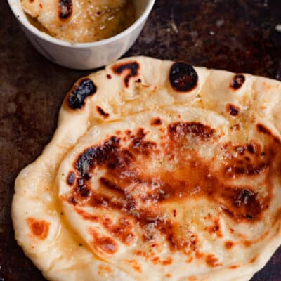 butter brushed flatbread
