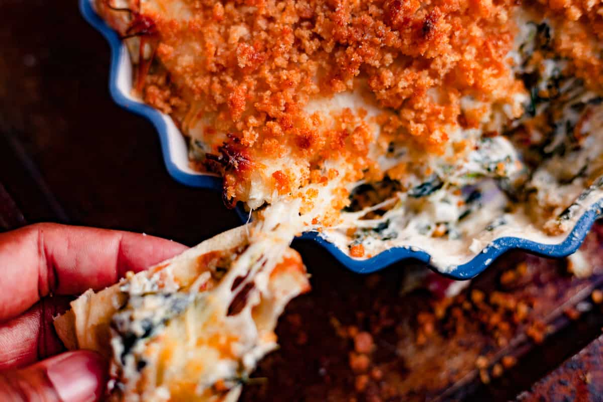 Warm Artichoke Spinach Dip - On Ty's Plate