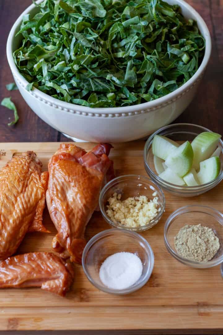Instant Pot Smoked Turkey Collards Greens + Video On Ty's Plate