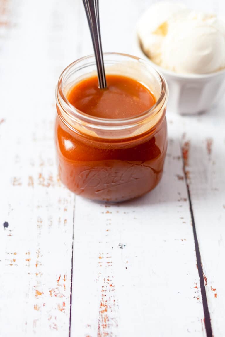Easy Brown Sugar Caramel Sauce for Desserts On Ty's Plate