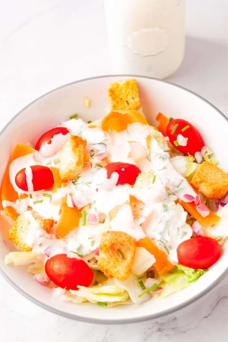 Delicious Buttermilk Chive Salad Dressing and Dip On Ty's Plate