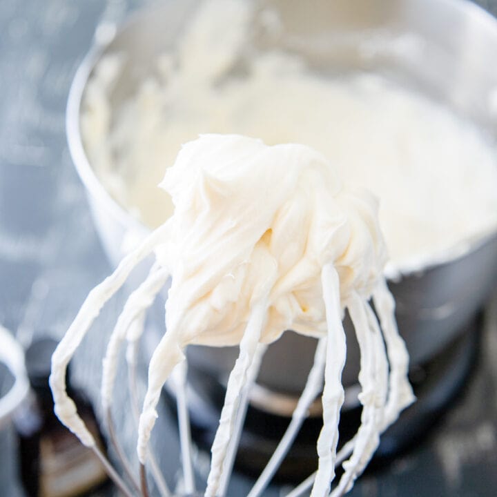Cream Cheese Whipped Cream Frosting On Ty's Plate