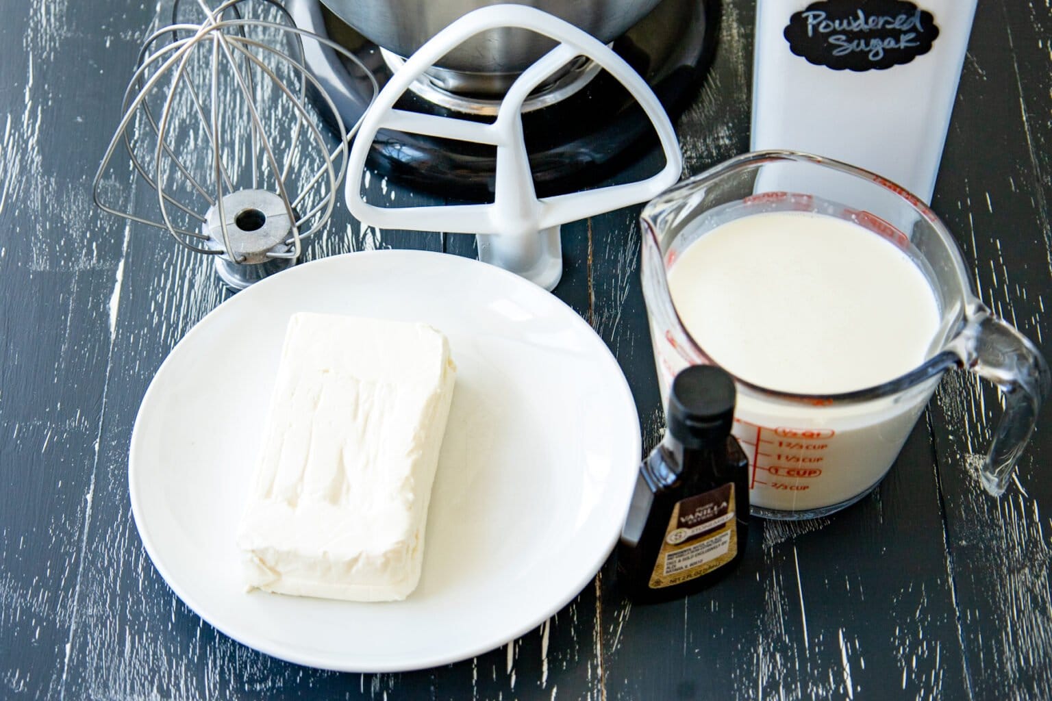 Cream Cheese Whipped Cream Frosting On Ty's Plate