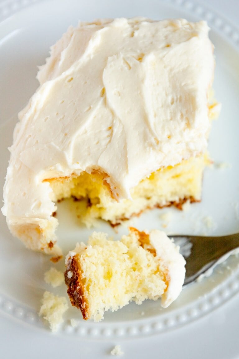 Easy Bakery Style Cake From Box Cake Mix On Ty's Plate